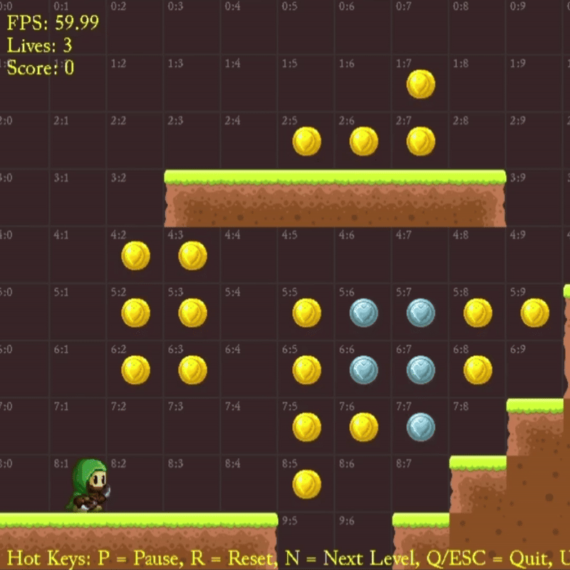 2D Game Engine editor preview